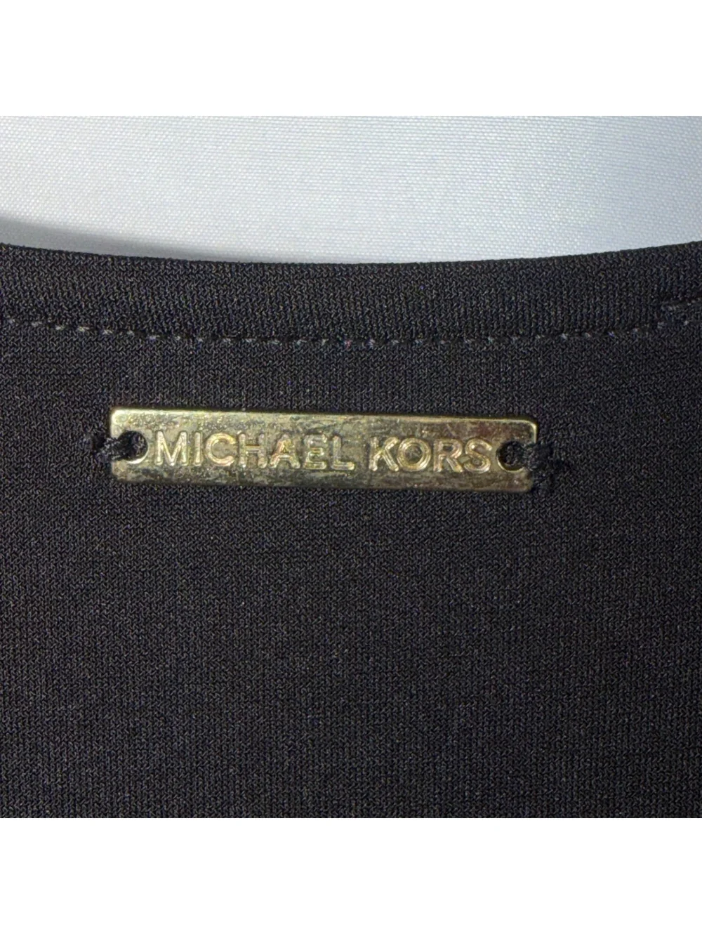 Michael Kors Black Cold Shoulder Shift Dress